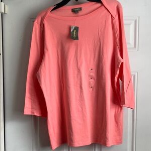 Style & Co. Pink Long Sleeve Tee